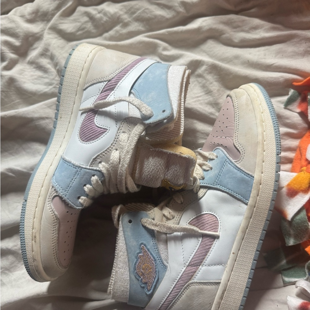 Jordan Kids Sneakers - Blue, Pink, and White